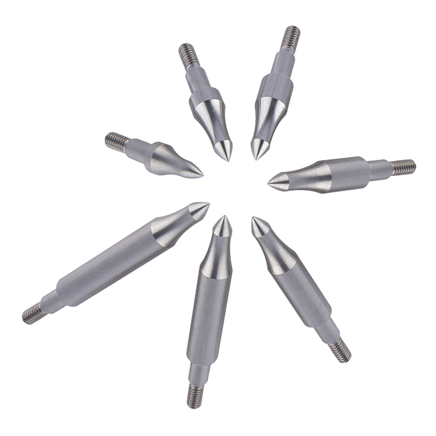 Archery Hunting Points Steel Arrow Tips 100-300gr Target Arrowhead 12X