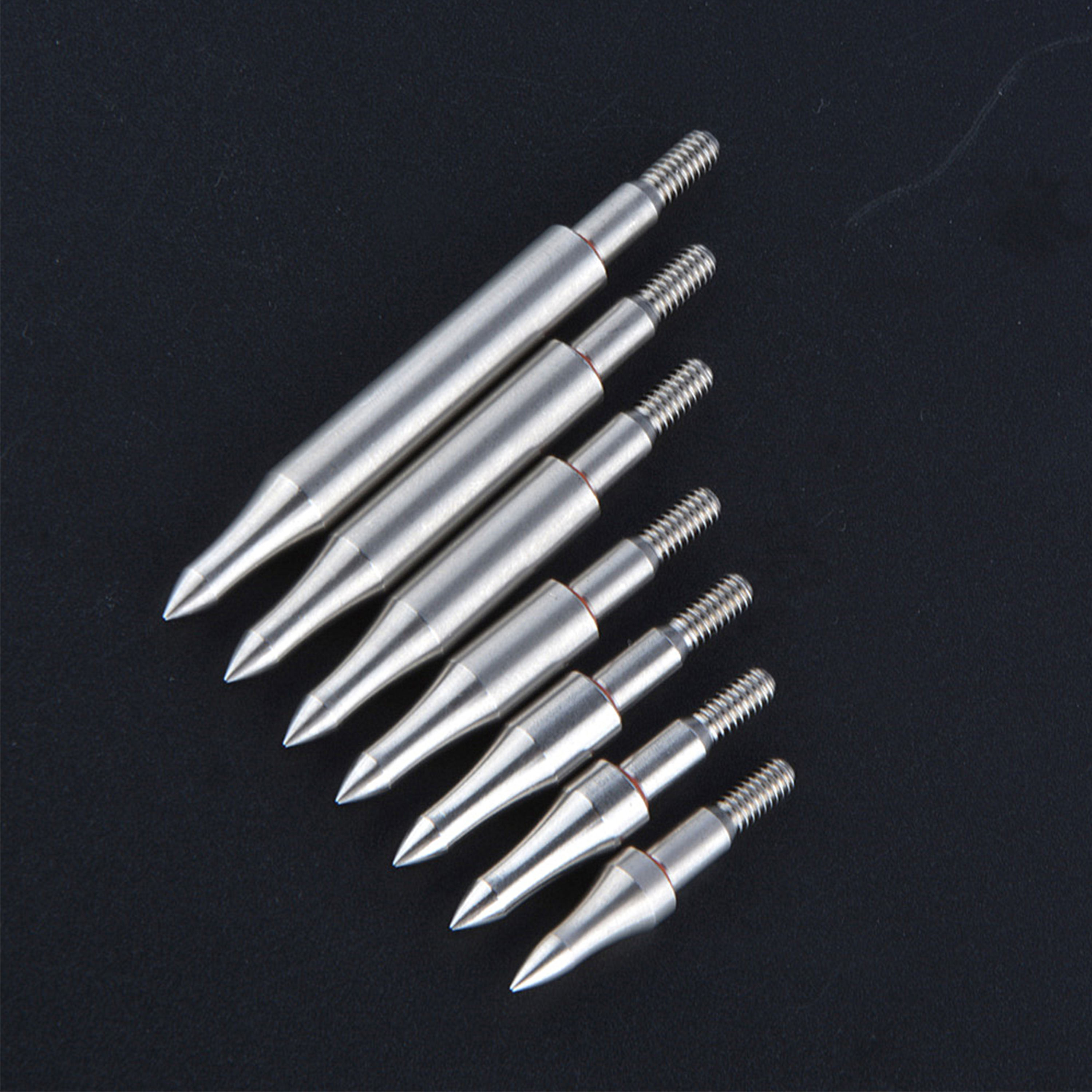 Archery Hunting Points Steel Arrow Tips 100-300gr Target Arrowhead 12X