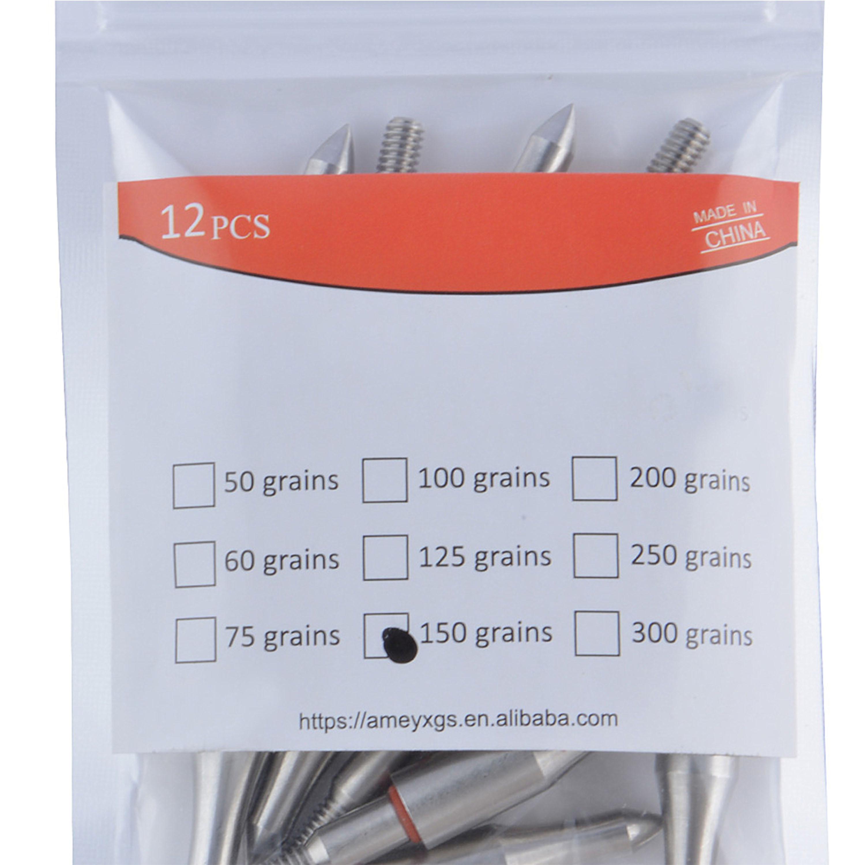 Archery Hunting Points Steel Arrow Tips 100-300gr Target Arrowhead 12X
