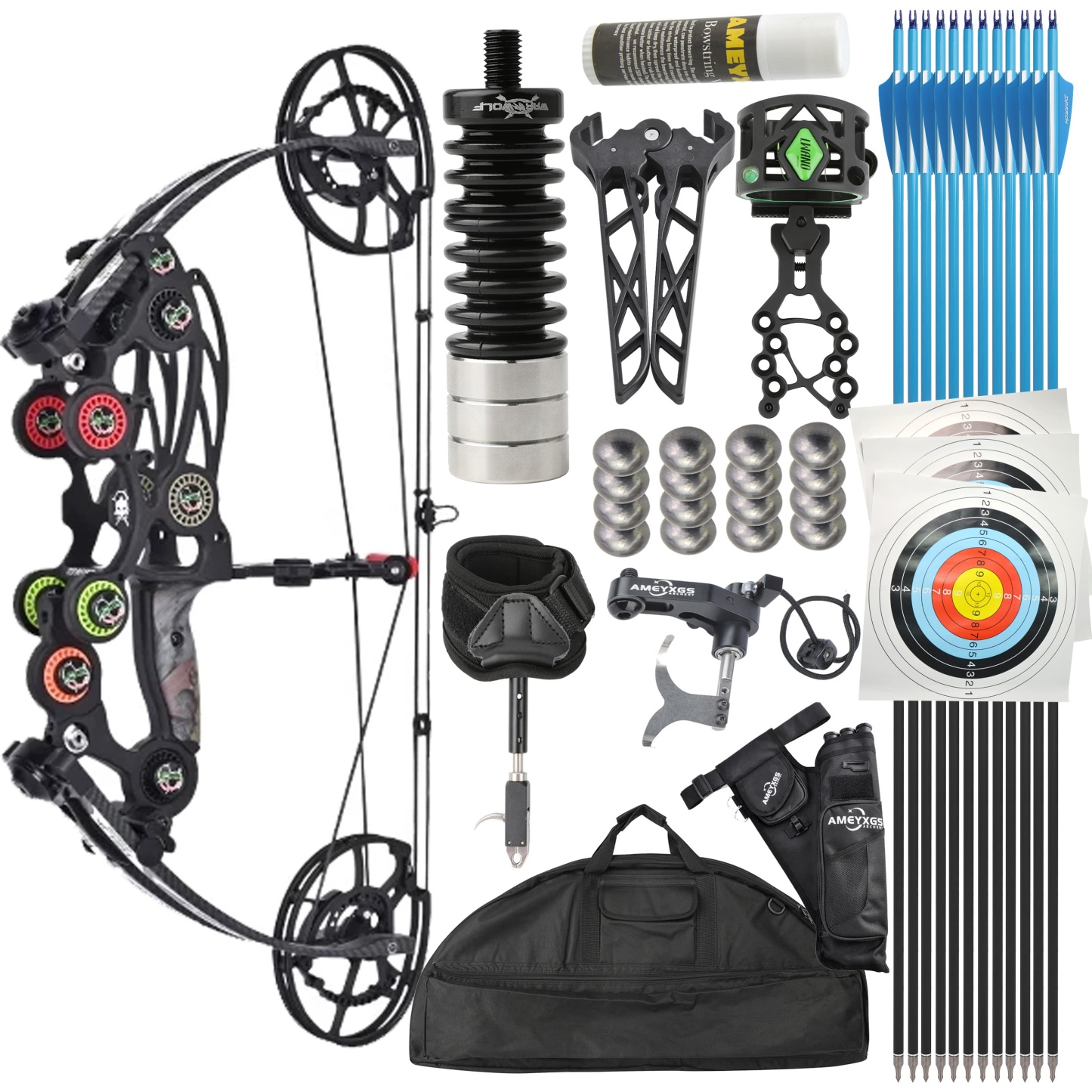 Archery Dual-use Compound Bow Hunting Bow 40-65lbs 