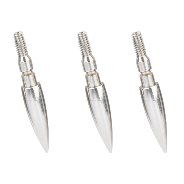 Archery Field Points Steel Arrow Tips 100-200gr Target Arrowhead 24X