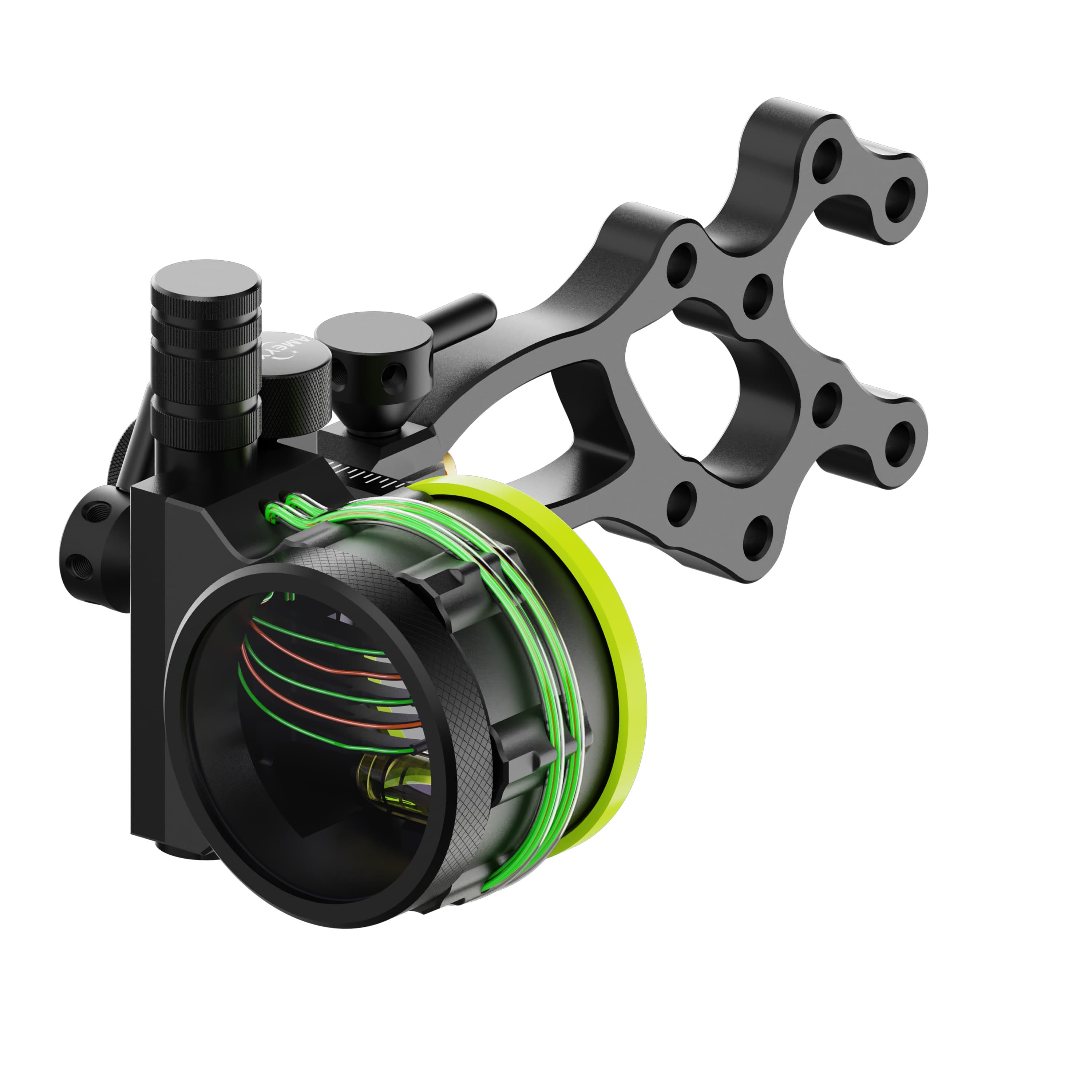 WOLFMAN Compound Bow Sight 5-pin Archery Sight Hunting Durable 