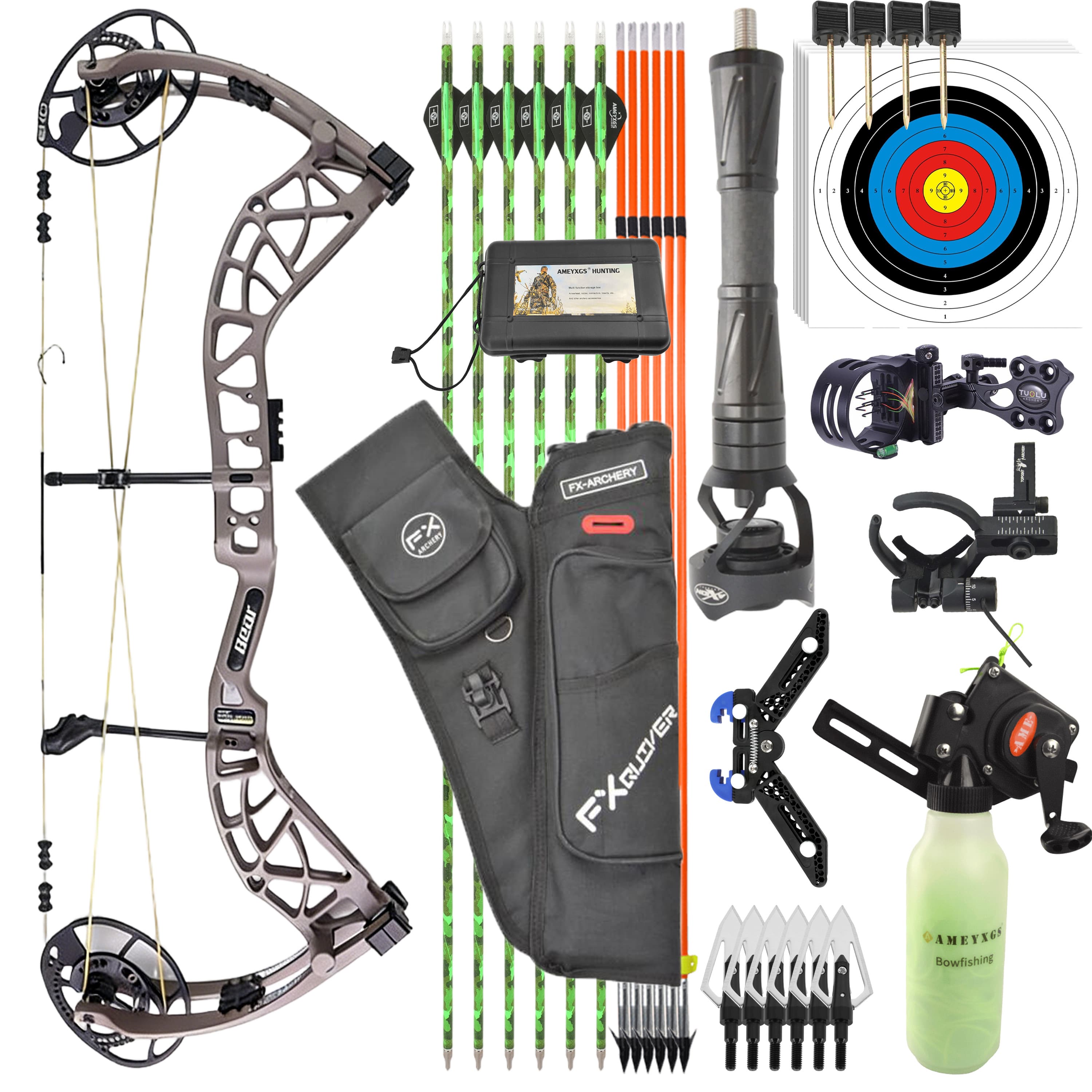 BEAR Compound Bow 45-70lbs Archery Hunting Target 339FPS