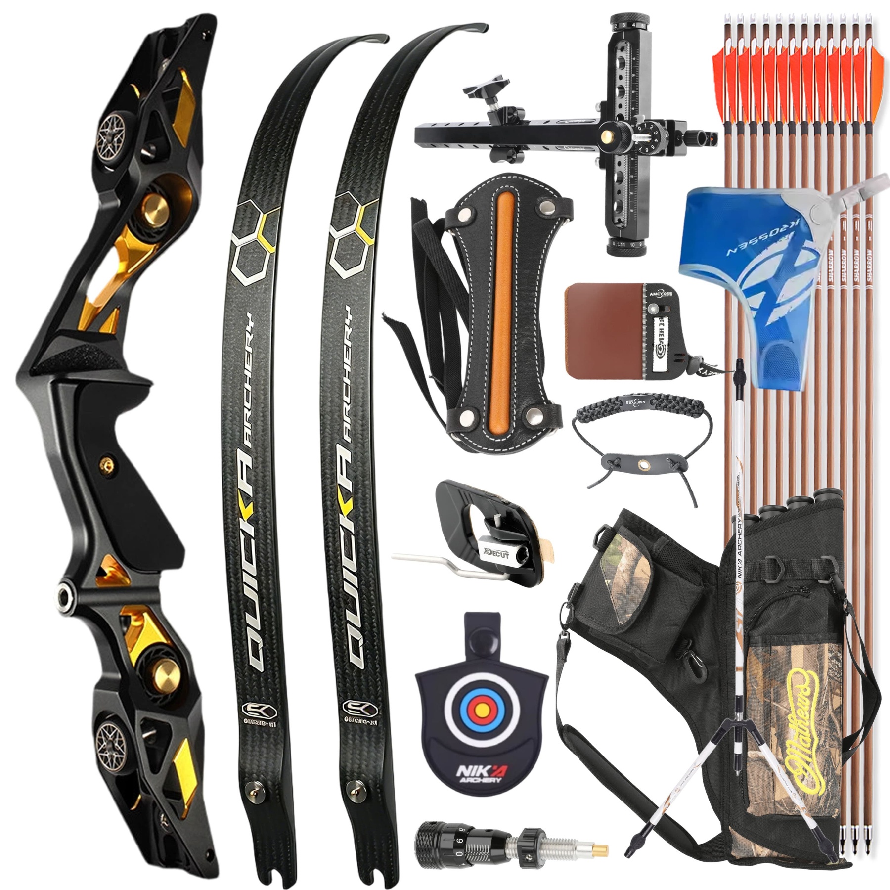 BOSEN 18-50lbs Recurve Bow Kit Takedown Archery Set for Beginners & Experts
