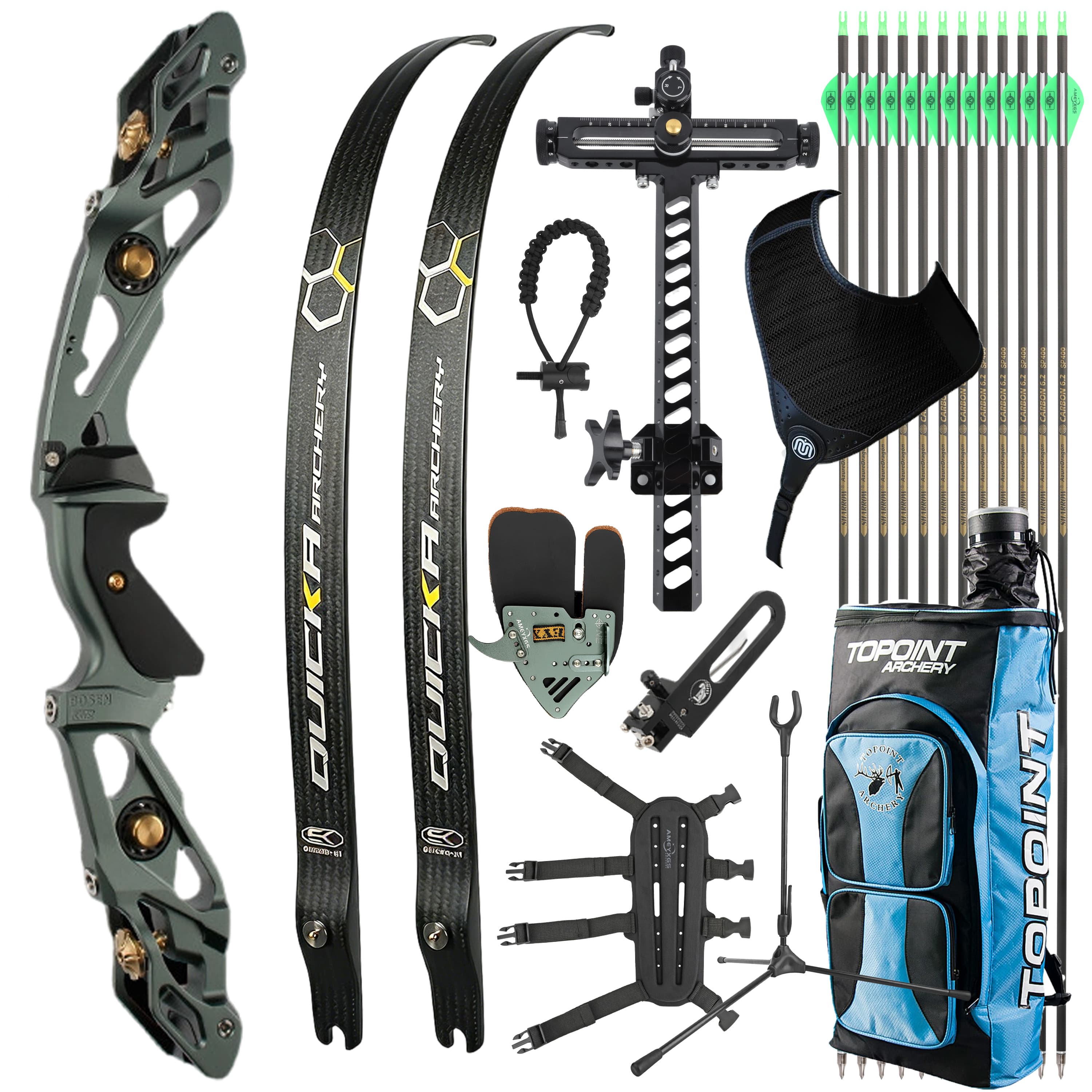 BOSEN Recurve Bow Kit Archery Takedown 18-50bs Shooting 