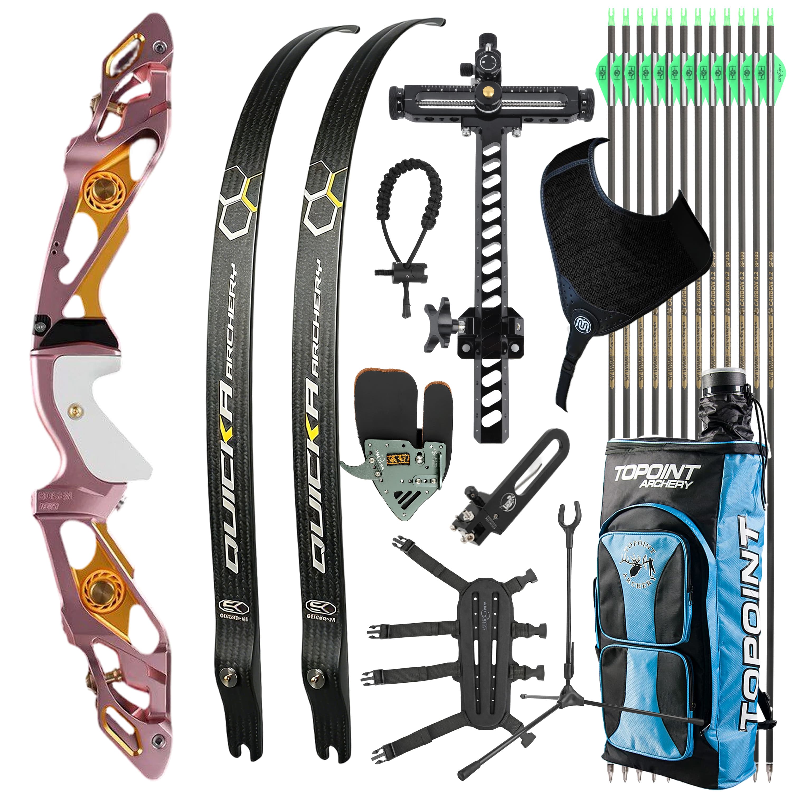 BOSEN Recurve Bow Kit Archery Takedown 18-50bs Shooting 