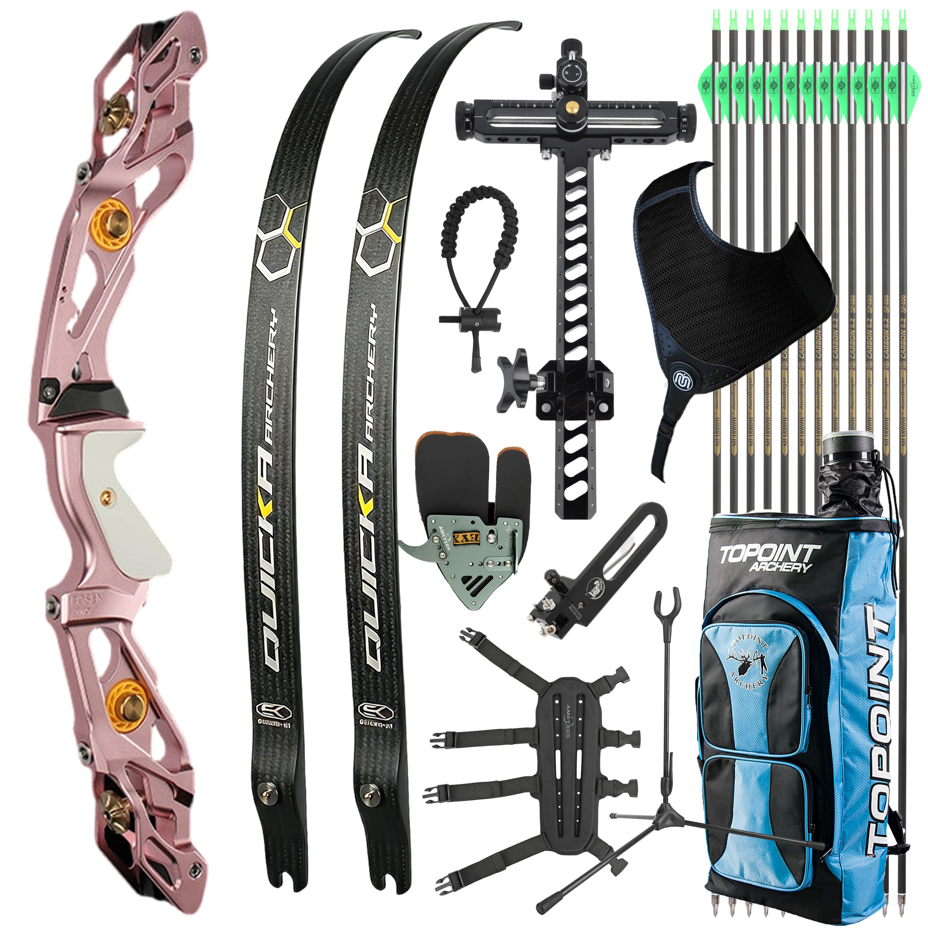 BOSEN Recurve Bow Kit Archery Takedown 18-50bs Shooting 