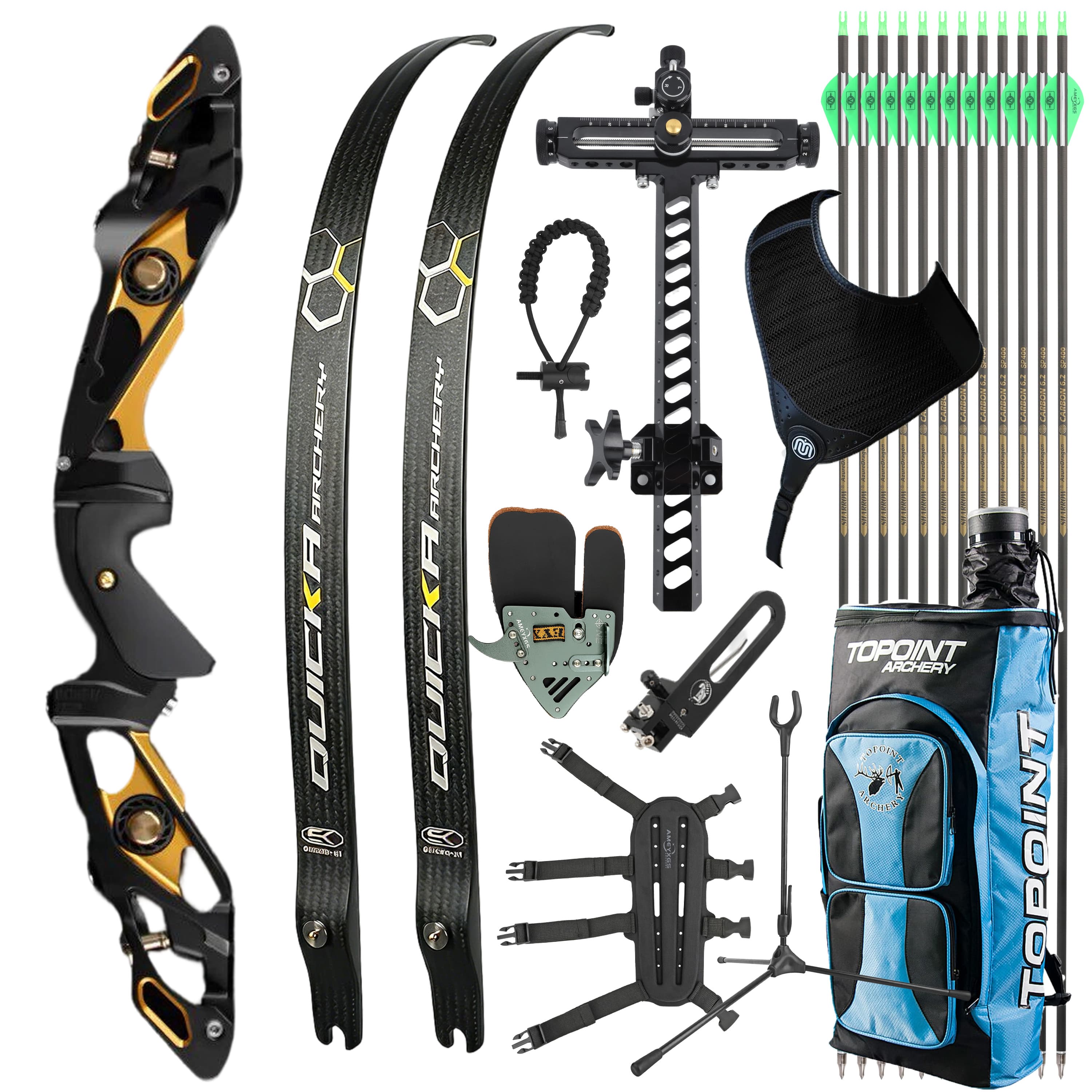 BOSEN Recurve Bow Kit Archery Takedown 18-50bs Shooting 