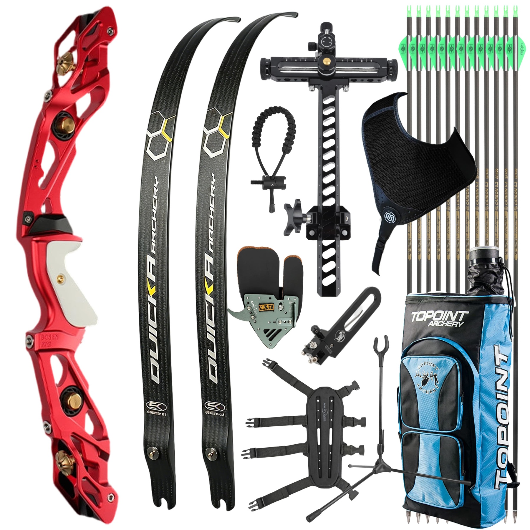 BOSEN Recurve Bow Kit Archery Takedown 18-50bs Shooting 