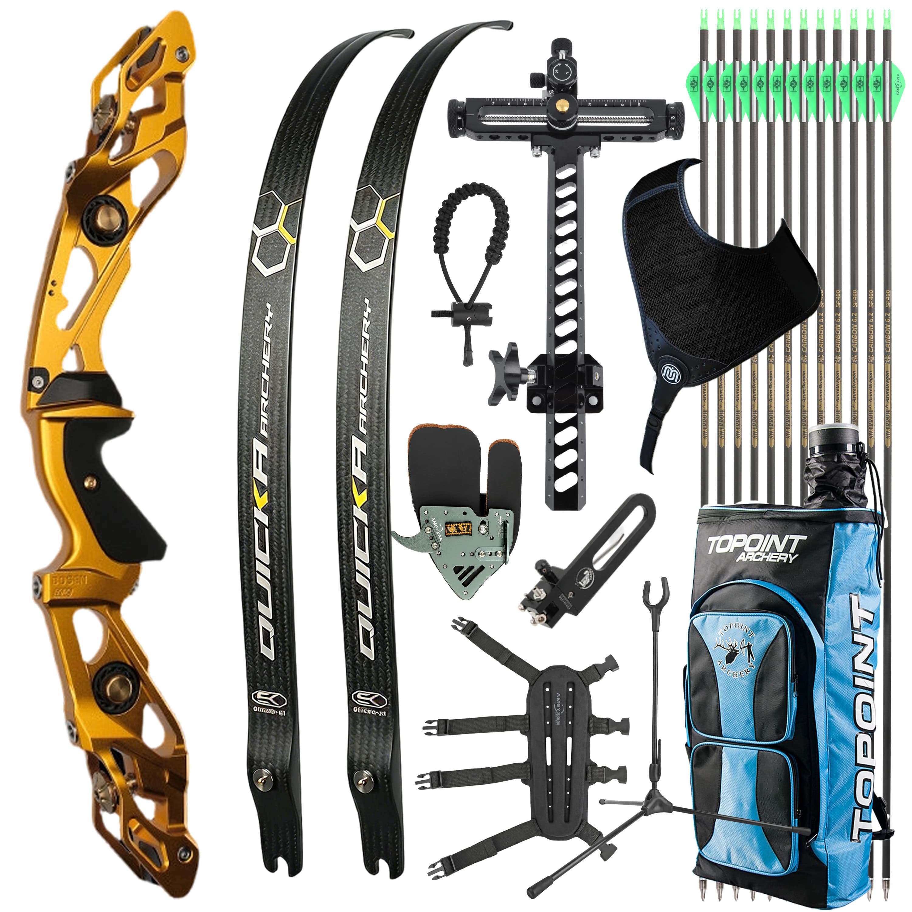 BOSEN Recurve Bow Kit Archery Takedown 18-50bs Shooting 