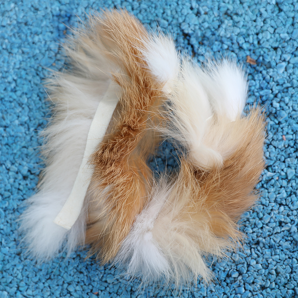 Professional Bow Silencer Set Rabbit Fur Genuine Leather