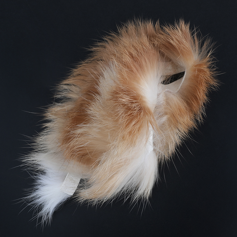 Professional Bow Silencer Set Rabbit Fur Genuine Leather