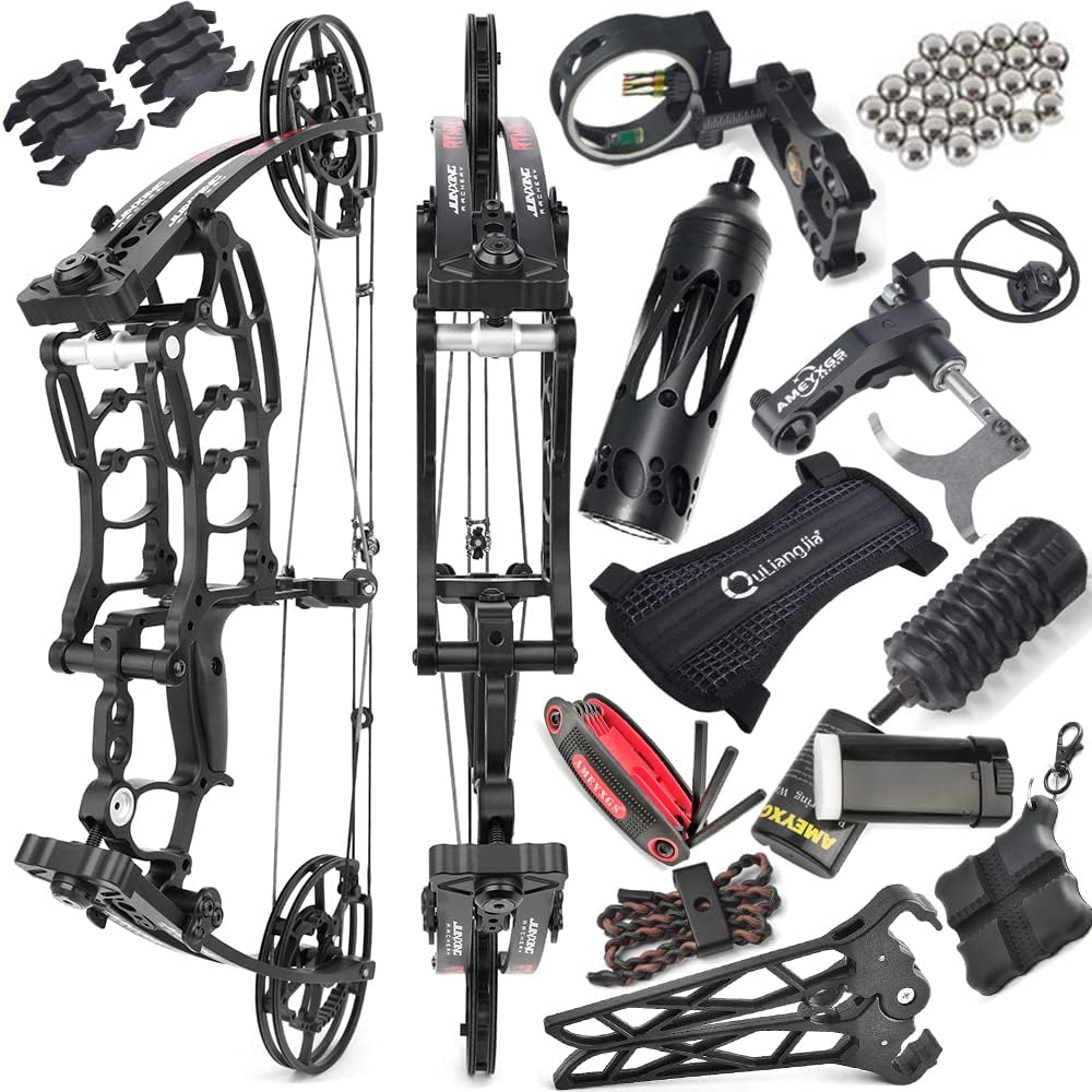 JUNXING M109K Compound Bow Dual-Use 40-65lbs Archery Hunting RH LH