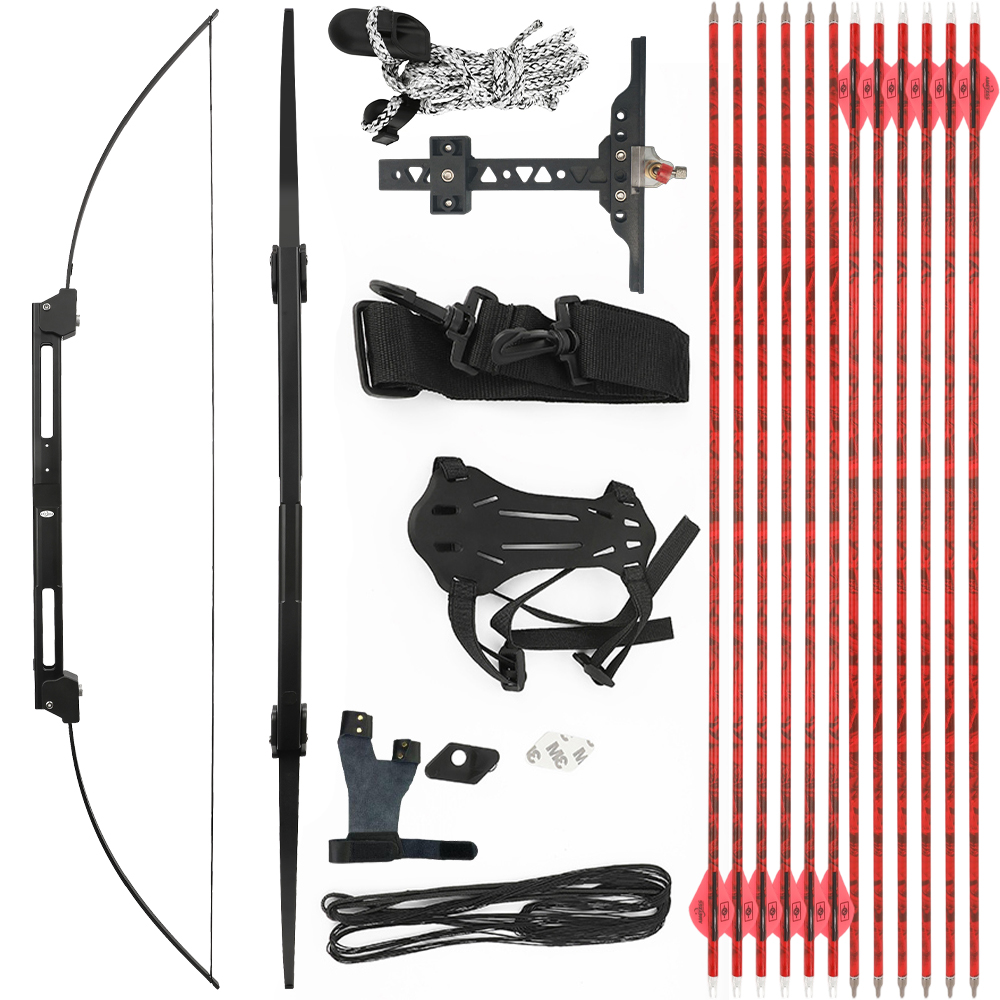 WOLFMAN Folding Recurve Bow 35lb – Archery Set