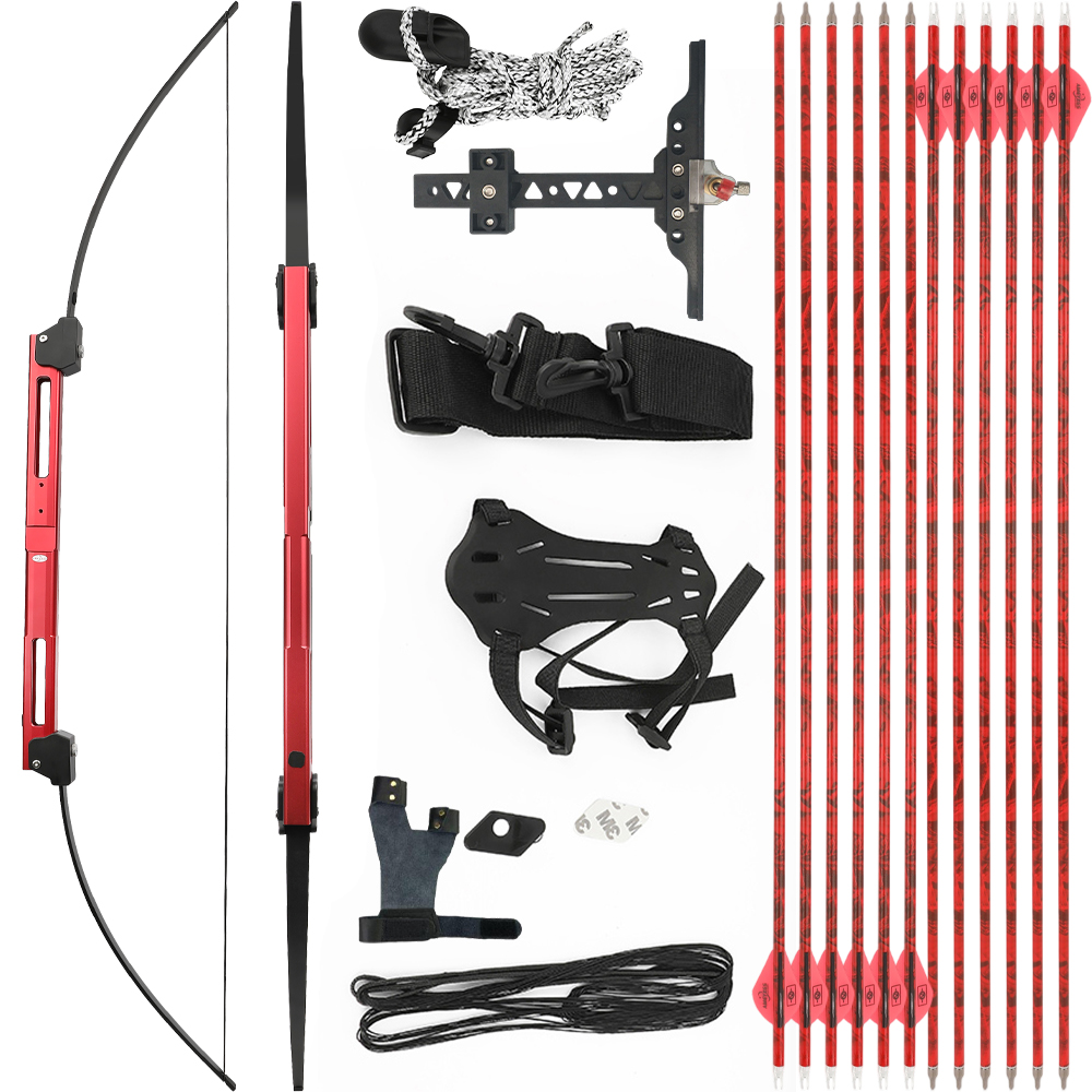 WOLFMAN Folding Recurve Bow 35lb – Archery Set