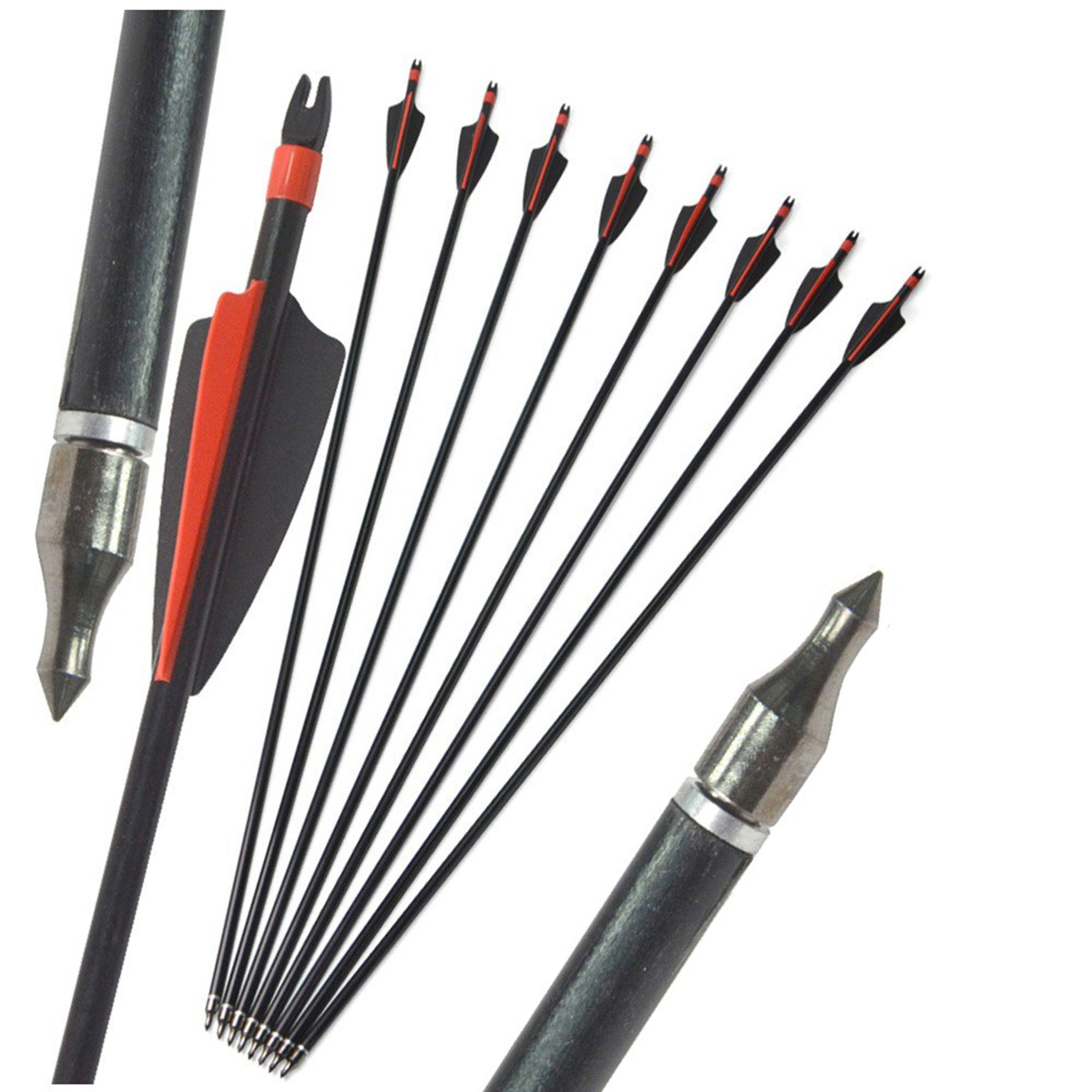 Carbon Archery Arrows 400 Spine for Target Practice & Field Shooting