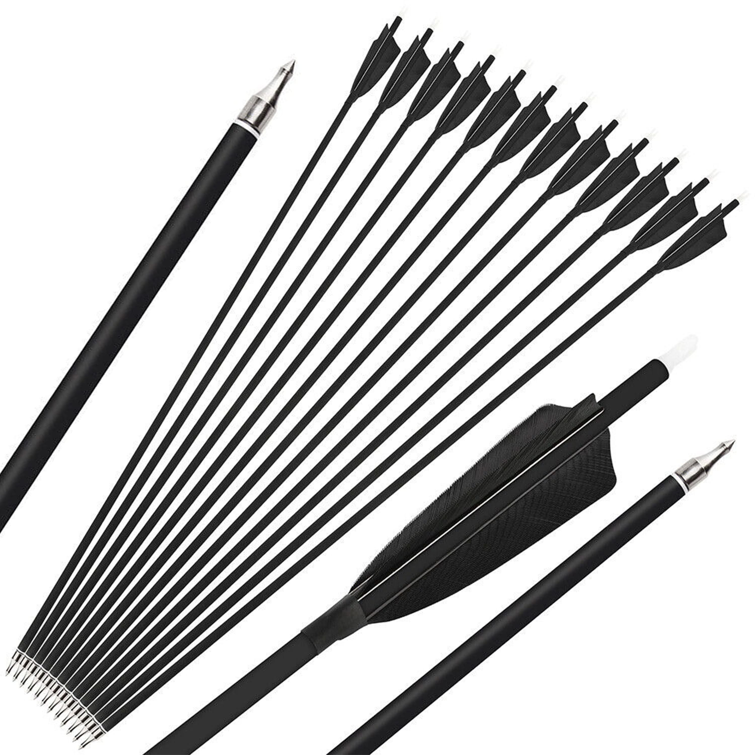 Carbon Arrows Natural Feather Spine 500 Hunting Practice