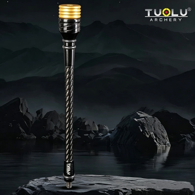 TUOLU 3K Carbon Bow Dampener Adjustable Stabilizer 12mm Anti Vibration