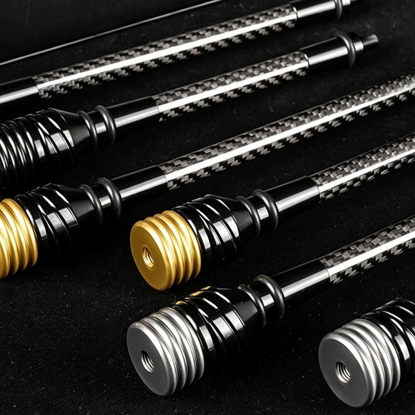 TUOLU 3K Carbon Bow Dampener Adjustable Stabilizer 12mm Anti Vibration