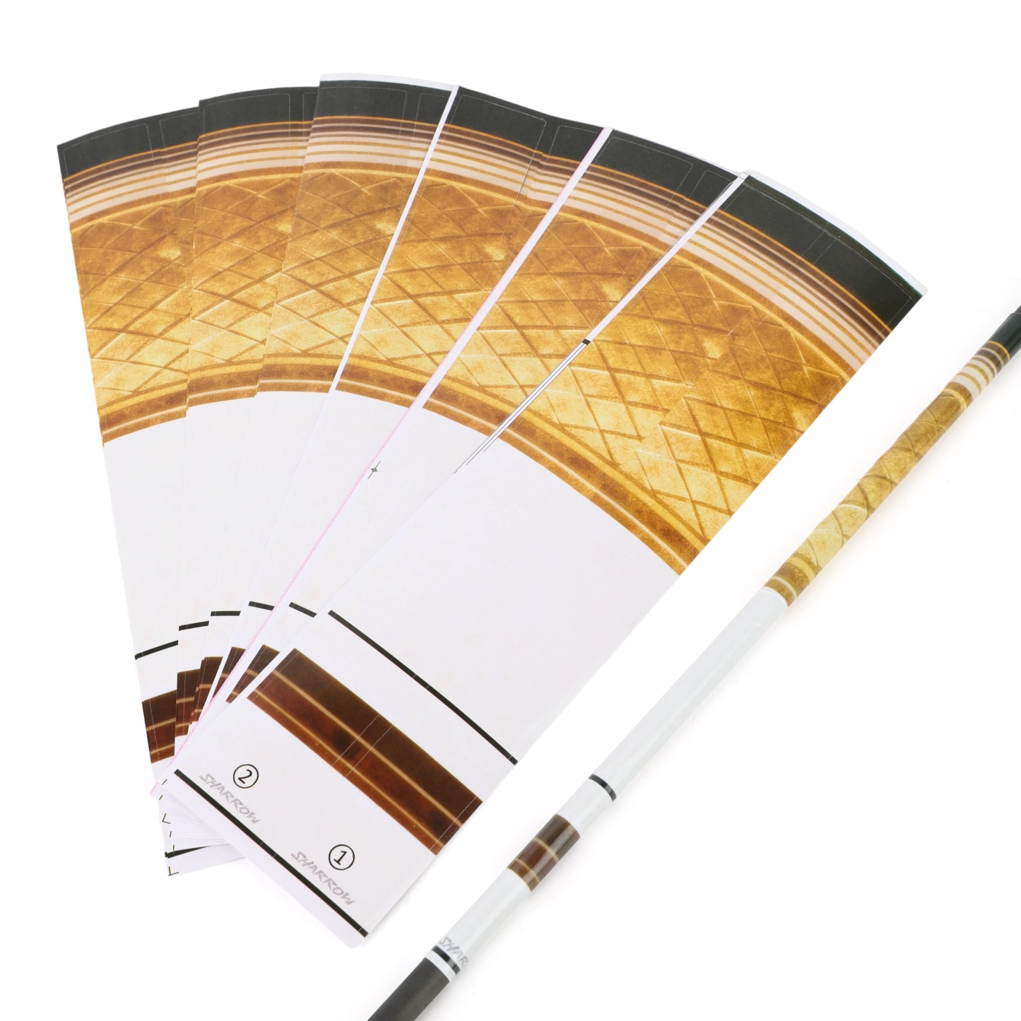 Colorful Arrow Shaft Stickers – 13 Pack | Durable Coated Paper Wrap for Archery DIY