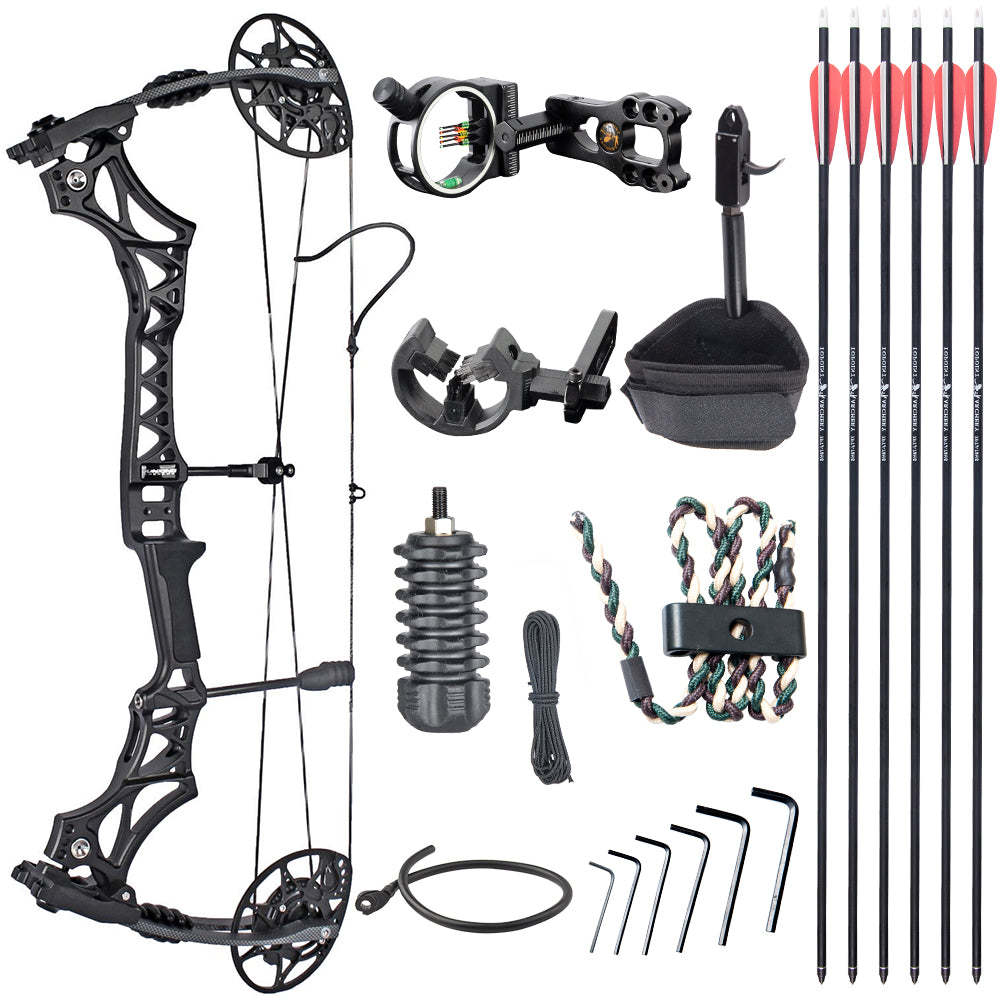 JUNXING M128 Compound Bow 30-70 lbs Adjustable Archery Hunting Target