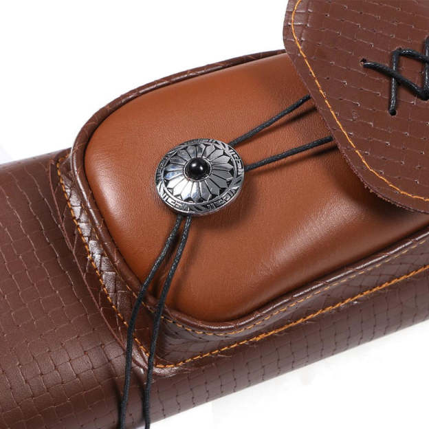 Traditional Shoulder Arrow Back Quiver Leather Archery Holder 