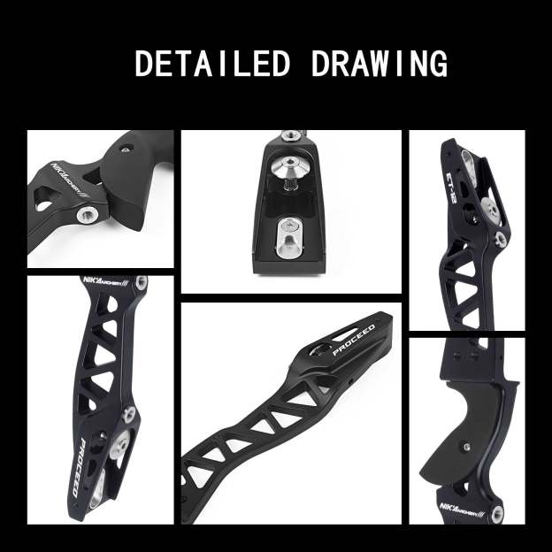 NIKA ET-12 CNC 25 inch ILF Recurve Bow Riser RH/LH