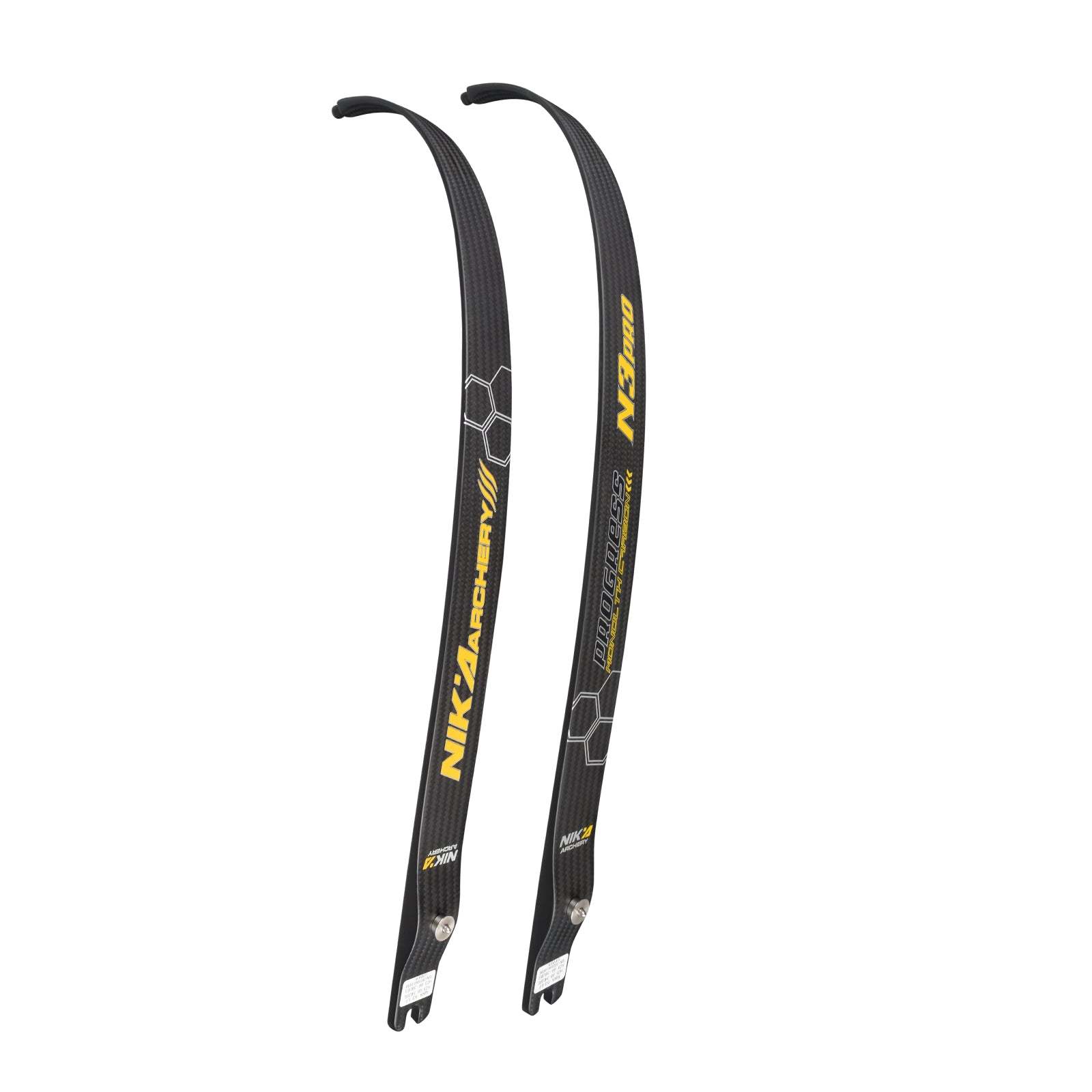 NIKA N3 PRO Limbs ILF Recurve Bow 68" @25H 100% Carbon Fiber 16-50lbs