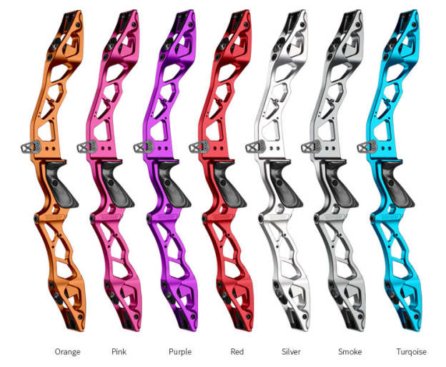 AERODYN target recurve bow with CNC aluminum riser and wood grip