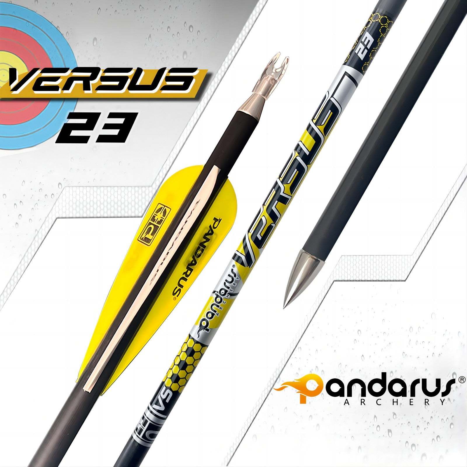 PANDARUS V23 Target Competition Arrows Pure Carbon ID8mm .001"