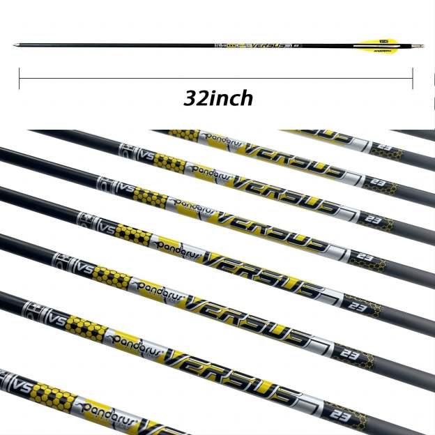 PANDARUS V23 Target Competition Arrows Pure Carbon ID8mm .001"