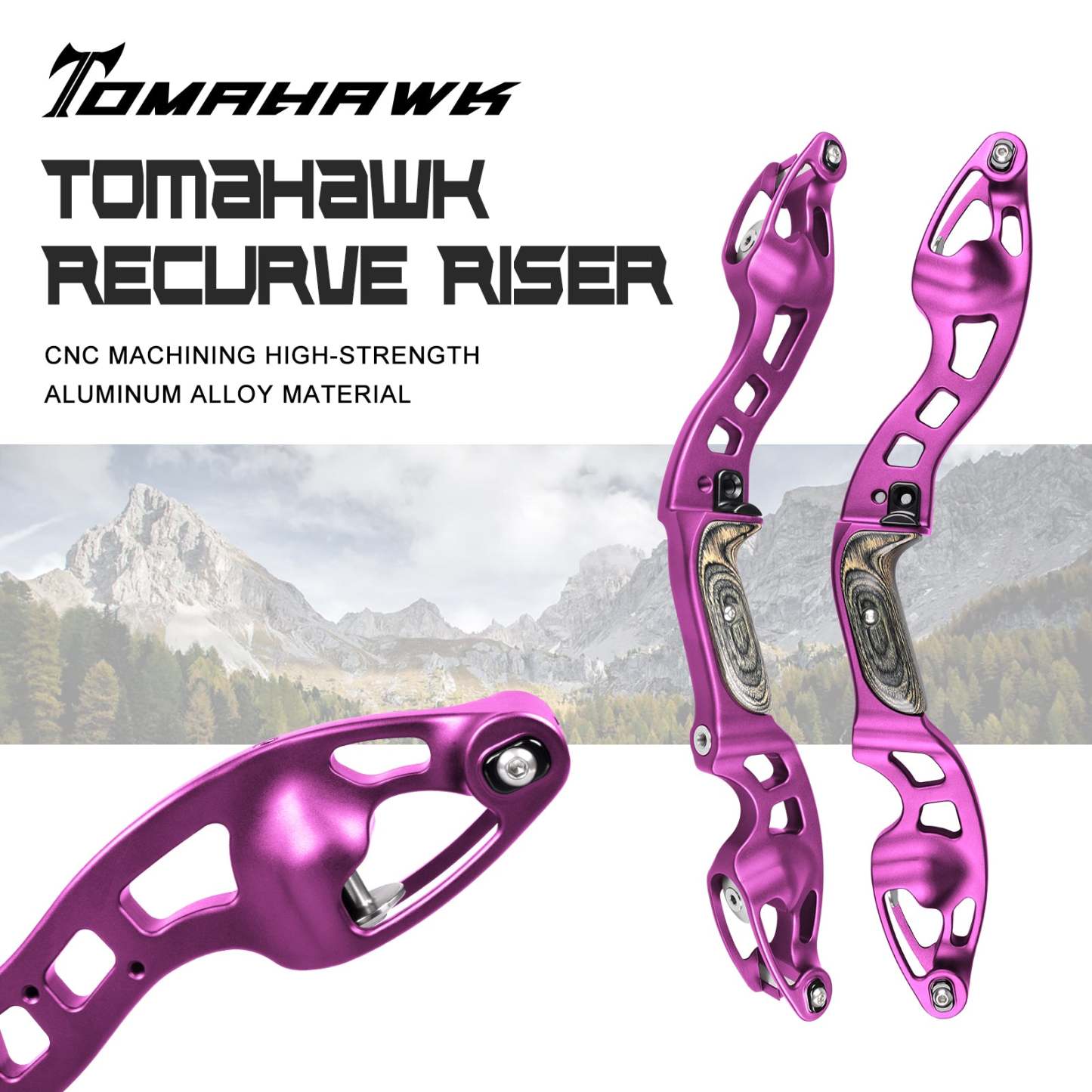 NIKA ET-10 TOMAHAWK CNC ILF Recurve Bow Riser for RH/LH 19 inch