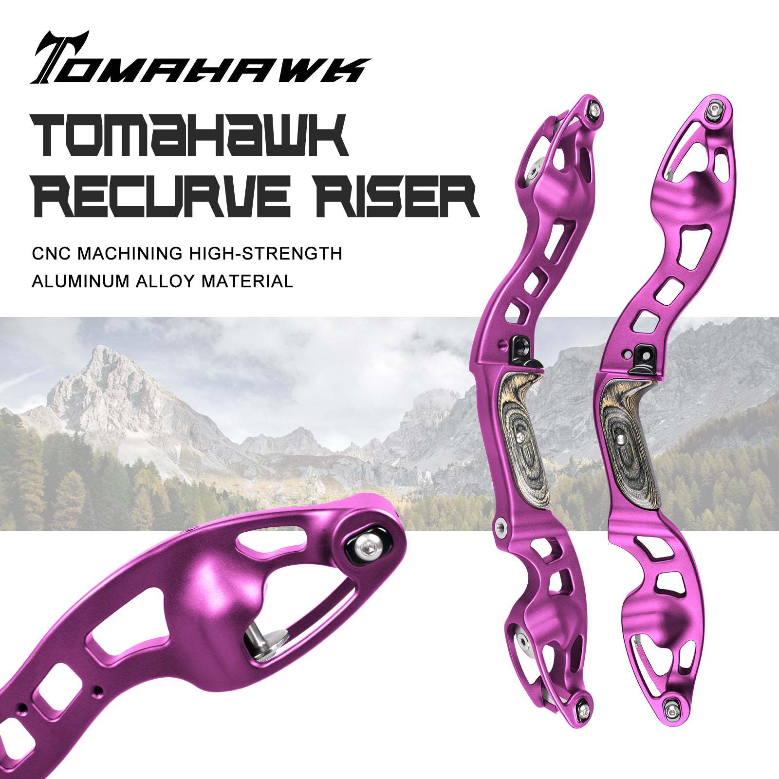 NIKA ET-10 TOMAHAWK CNC ILF Recurve Bow Riser for RH/LH 19 inch