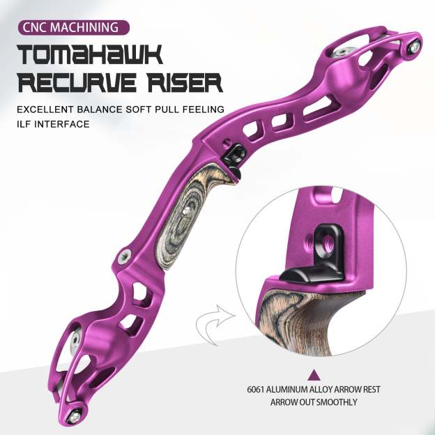 NIKA ET-10 TOMAHAWK CNC ILF Recurve Bow Riser for RH/LH 19 inch