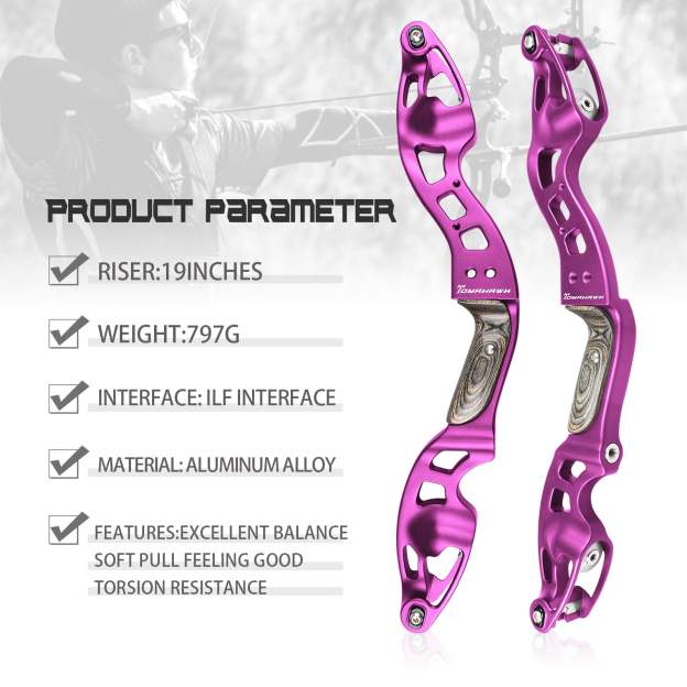 NIKA ET-10 TOMAHAWK CNC ILF Recurve Bow Riser for RH/LH 19 inch