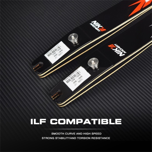 NIKA S7 ILF Recurve Limbs Competition-Grade Carbon-Bamboo 25H@68"