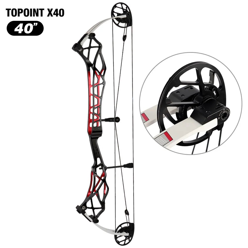 Topoint X 40 Target Compound Bow 40-60lbs Advanced CAM CNC LH RH
