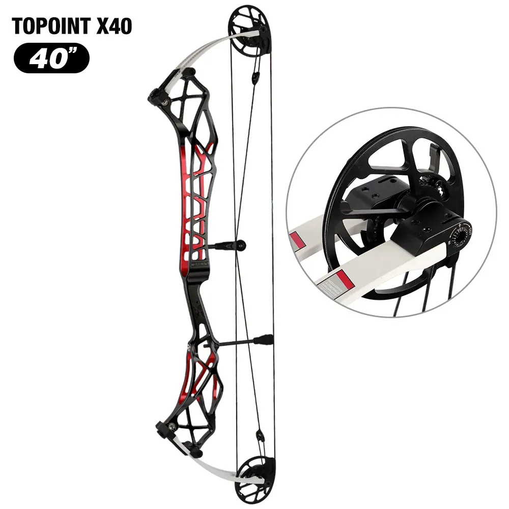 Topoint X 40 Target Compound Bow 40-60lbs Advanced CAM CNC LH RH