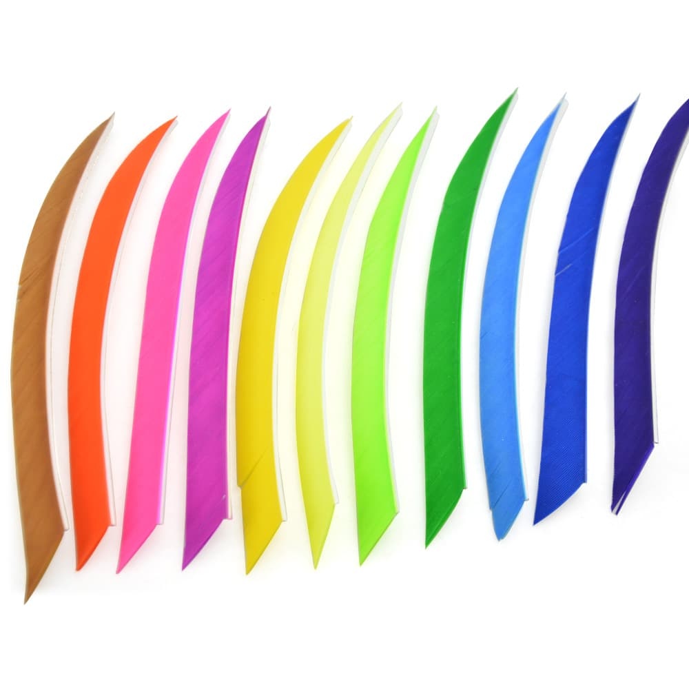 5" Right-Wing Turkey Feather Fletching for Archery Arrows