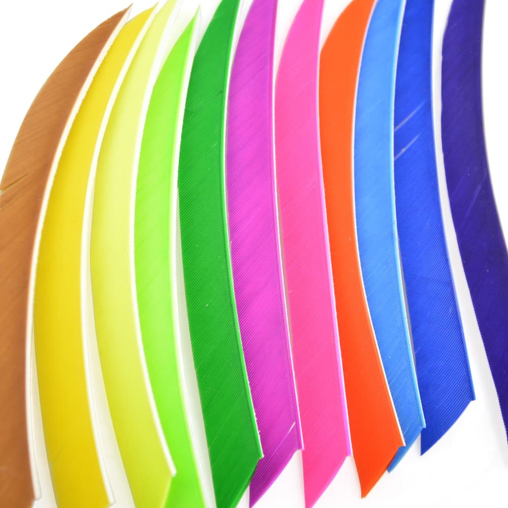 5" Right-Wing Turkey Feather Fletching for Archery Arrows