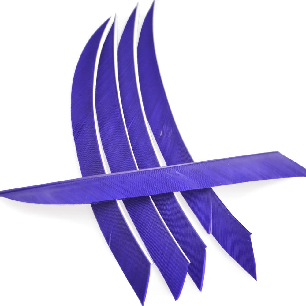 5" Right-Wing Turkey Feather Fletching for Archery Arrows
