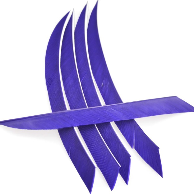 5" Right-Wing Turkey Feather Fletching for Archery Arrows
