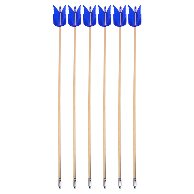 32" Indonesian Ramin Wood Arrows, 4-Fletch Natural Turkey Feathers