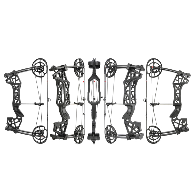 Dual Use Compound Bow 40-65lbs Carbon Arrows Steel Ball Kit