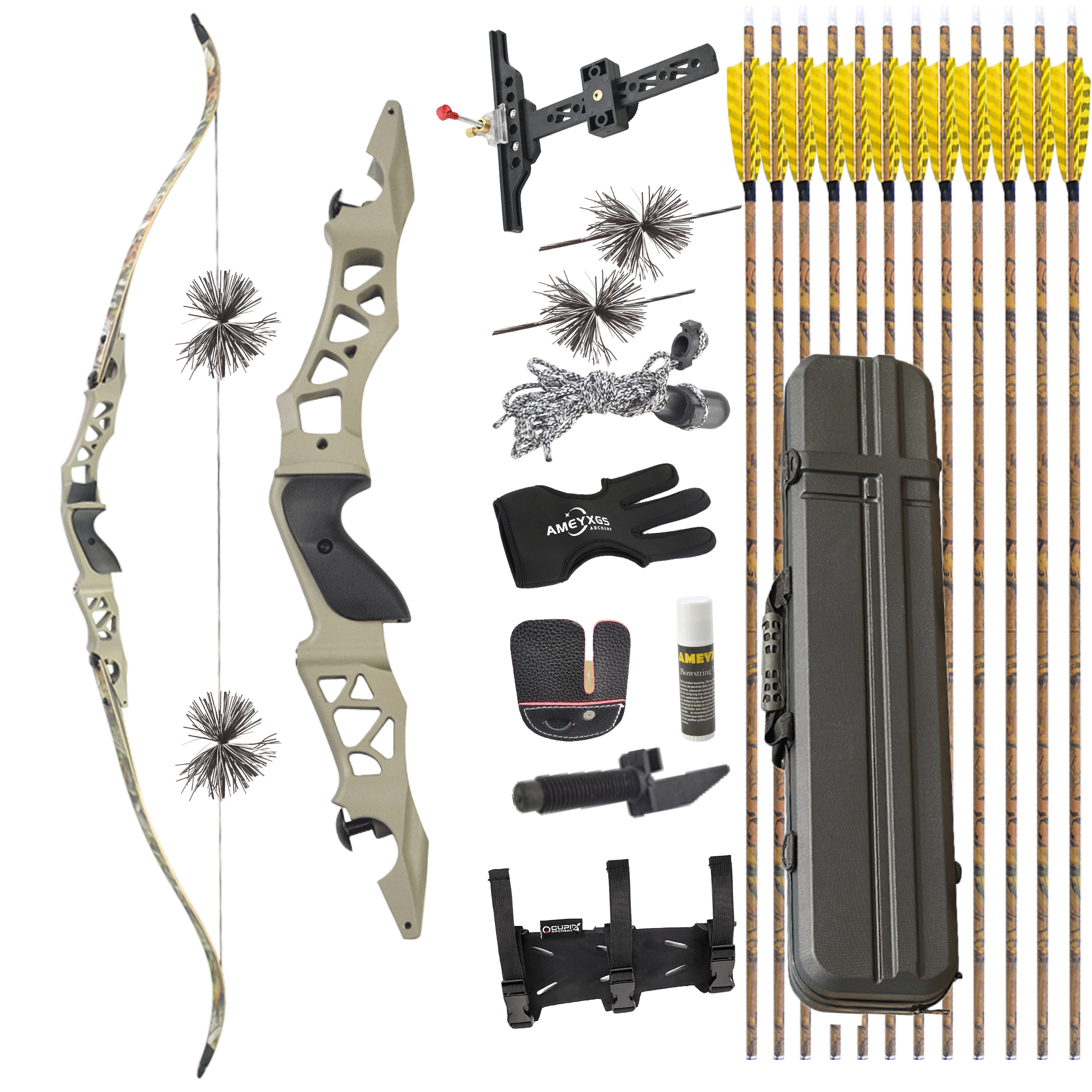 Junxing F166 ILF America Hunting Recurve bow Takedown 30-60lbs