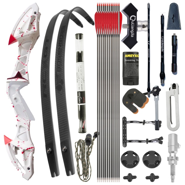 FENGYU Takedown Recurve Bow Set 22-60LBS RH ILF Bow Shooting