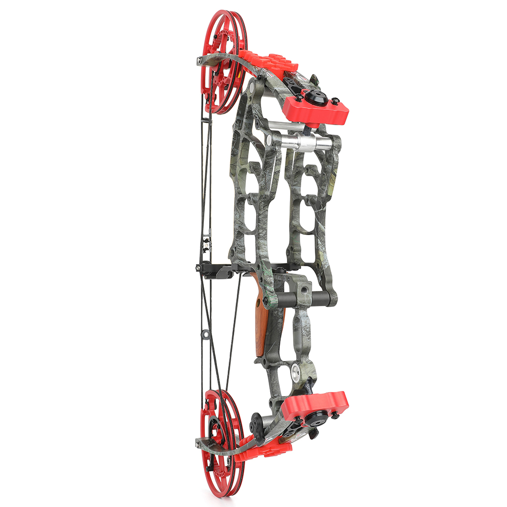 JUNXING Forest Camo Dual-Use Compound Bow Kit 30–70 lbs with Carbon Arrows & Steel Balls