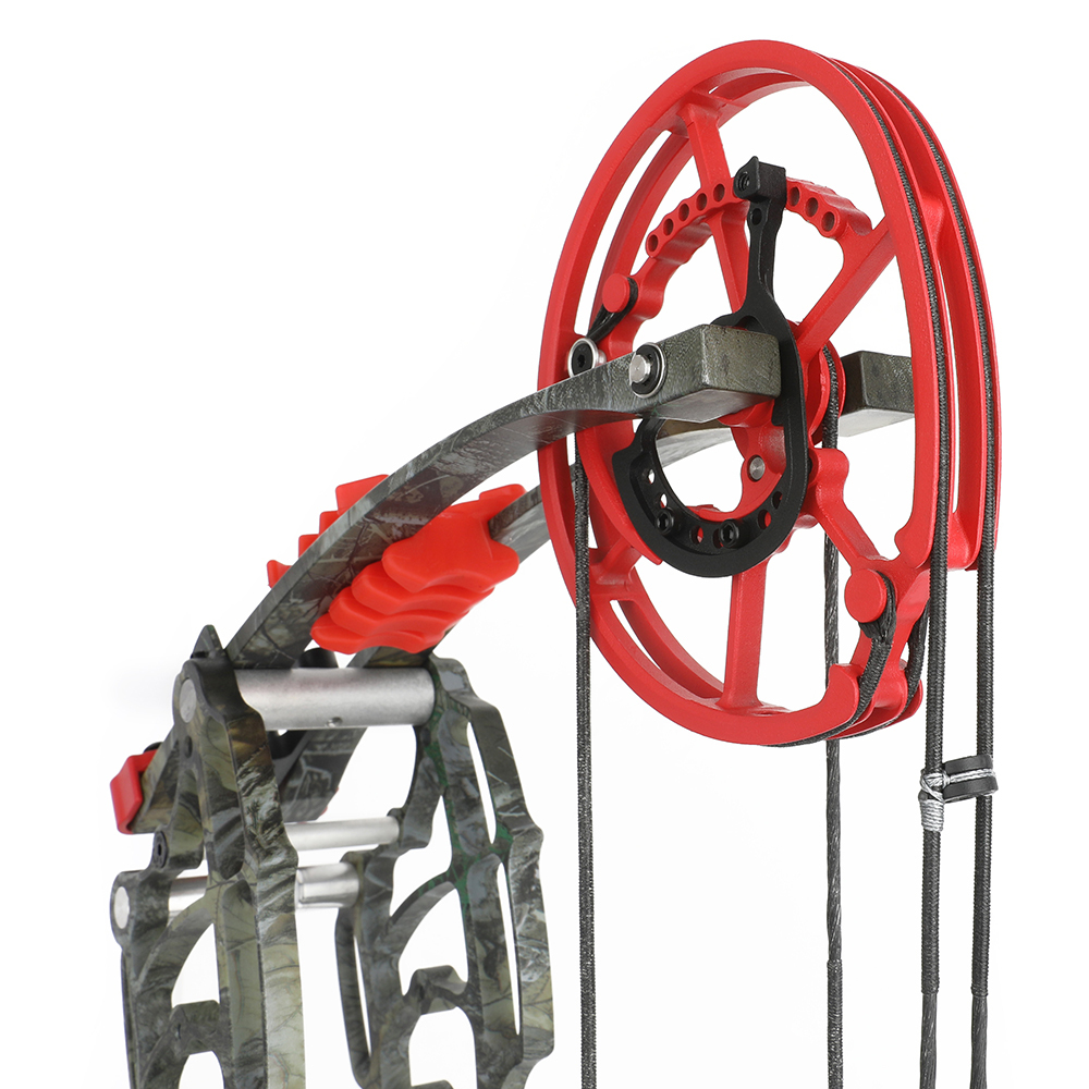 JUNXING Forest Camo Dual-Use Compound Bow Kit 30–70 lbs with Carbon Arrows & Steel Balls