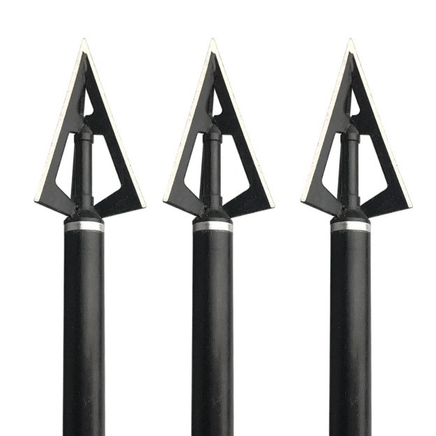 Archery 3-Blade Hunting Broadheads 100 Grain Fixed Blade Arrow Tips