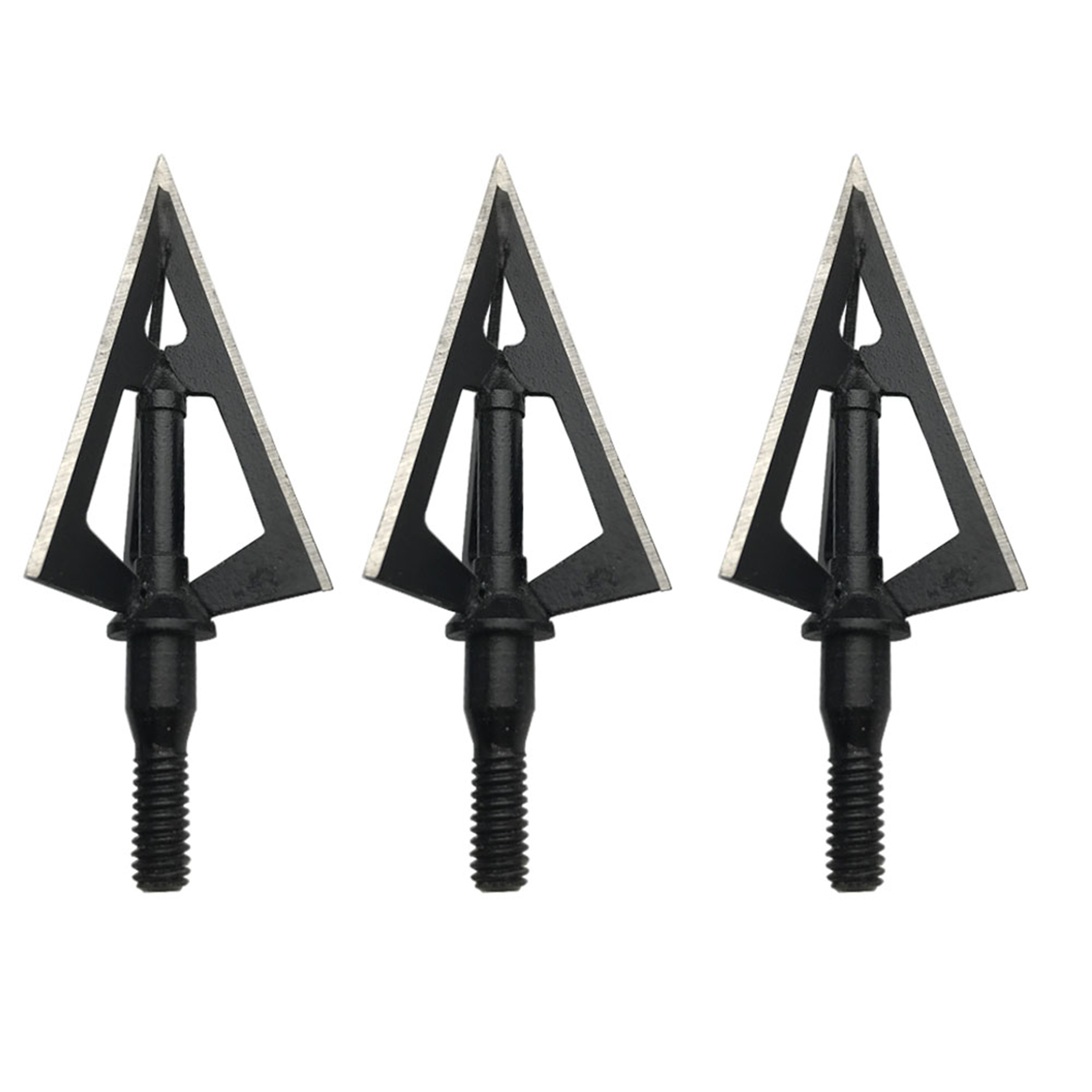 Archery 3-Blade Hunting Broadheads 100 Grain Fixed Blade Arrow Tips